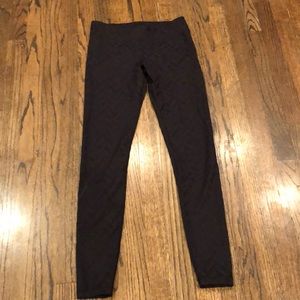 Black patterned leggings worn once